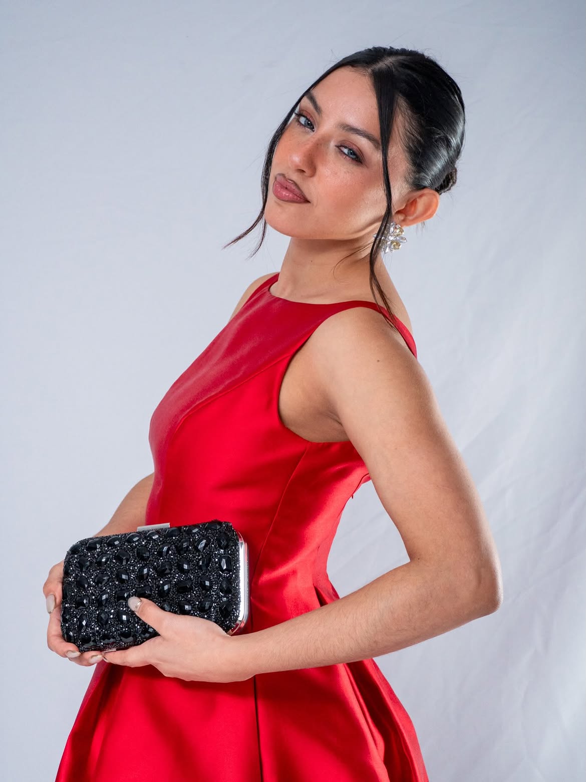 Ana Melnik en styling de moda para producción visual